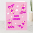 Search for cowgirl boots birthday cards Western