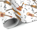 Search for guitar pattern wrapping paper Rock
