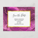 Search for purple and gold save the date postcards Agate