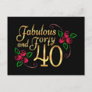 Search for 40th birthday postcards Girly
