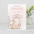Search for teepee birthday invitations Pink and gold