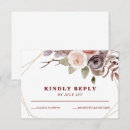 Search for fall wedding rsvp cards Burgundy