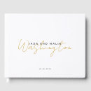 Search for gold wedding guest books Minimalist
