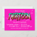 Search for graffiti birthday invitations Grunge