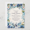 Search for blue 60th birthday invitations Botanical