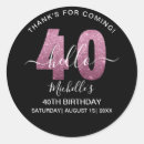 Search for 40 birthday stickers Glitter