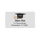 Search for graduation envelope return address labels Black