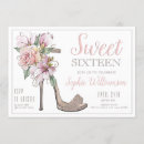 Search for stiletto birthday invitations Floral
