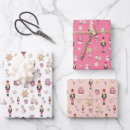 Search for pink nutcracker wrapping paper Watercolor