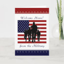 Search for military welcome cards Flag