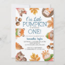 Search for pumpkin is turning one invitations Fall
