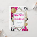 Search for disco bridal shower invitations Pink and red