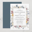 Search for dusty blue and mauve wedding invitations Watercolor floral
