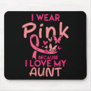 Search for aunt love mousepads Pink