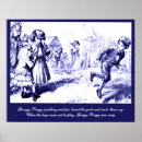 Search for mother goose rhymes nursery art Blue