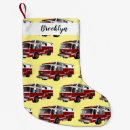 Search for firefighter christmas stockings Fire engine