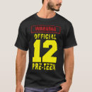 Search for pre teens tshirts 12th
