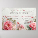 Search for signature posters His and hers cocktails