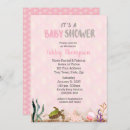 Search for sea baby girl shower invitations Its a girl