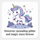 Search for cute cartoon unicorn stickers Magic