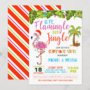 Search for flamingo christmas invitations Jingle and flamingle