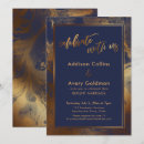 Search for metallic gold invitations Marble