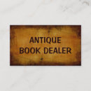 Search for antique dealer business cards Old