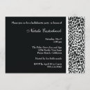 Search for leopard hens party invitations Black