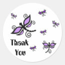 Search for dragonfly thank you stickers Purple