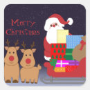 Search for santa and reindeer stickers Retro