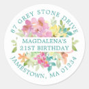 Search for twenty first birthday return address labels 21st birthday party