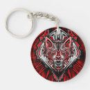 Search for wolf design key rings Wild animal