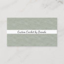 Search for craft business cards Crochet