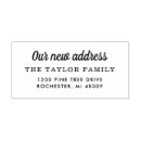 Search for new rubber stamps Change of address