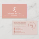 Search for salmon business cards White