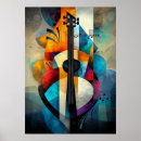 Search for abstract guitar posters Creative design