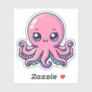 Search for pink octopus stickers Kawaii