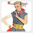 Search for 1950s woman stickers Lady