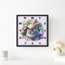 Search for pink bunny clocks Easter