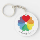 Search for rainbow heart key rings Colourful