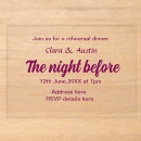 Search for simple rehearsal dinner invitations The night before