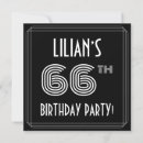 Search for 66th birthday invitations Stylish