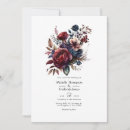 Search for burgundy and navy wedding invitations Qr code