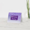 Search for 50th birthday thank you cards Fiftieth