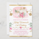 Search for pink gold pumpkin invitations Watercolor