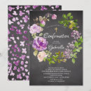 Search for purple confirmation invitations Floral