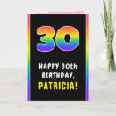 Search for colourful 30th birthday cards 30 years old