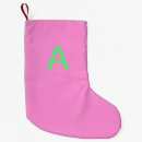 Search for monogrammed christmas stockings Girly