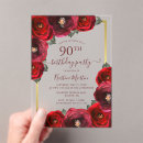 Search for rose gold 90th birthday invitations Stylish