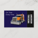 Search for truck transport business cards Driver